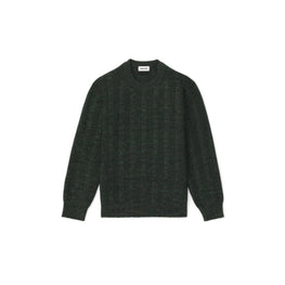 Men Textured Knit Jumper - Pine