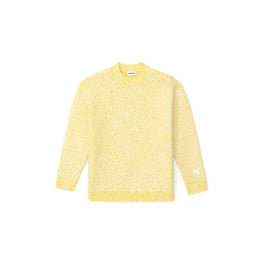 Men Slub Knit Jumper - Lemon