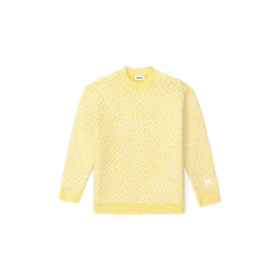 Men Slub Knit Jumper - Lemon