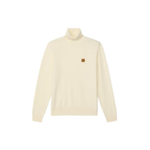 Men Tiger Crest Turtle Neck - Ecru