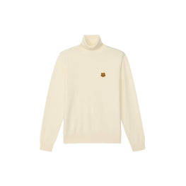 Men Tiger Crest Turtle Neck - Ecru