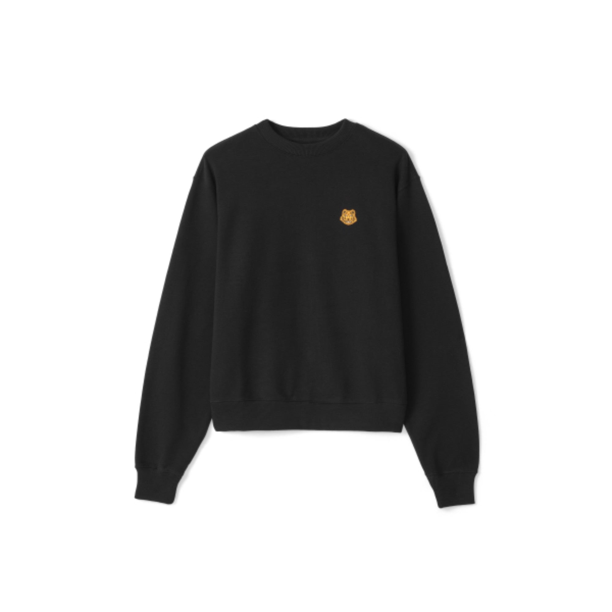 Men Tiger Crest Crewneck - Black