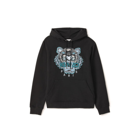 Men Classic Tiger Hoodie - Black