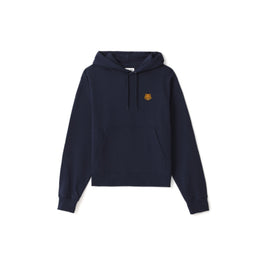 Men Tiger Crest Hoodie - Navy Blue