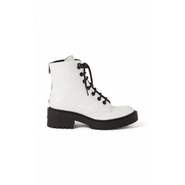Women Pike Lace-Up Boot - White