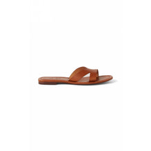 Women Opanka Flat Mule - Dark Beige