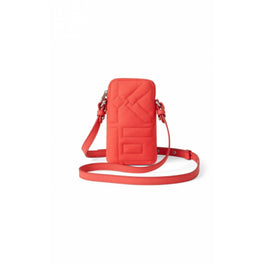 Women Phone Holder On Strap - Red Orange