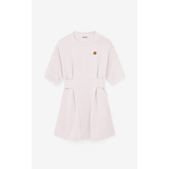 Women Tiger Crest Waisted Dress - Faded Pink