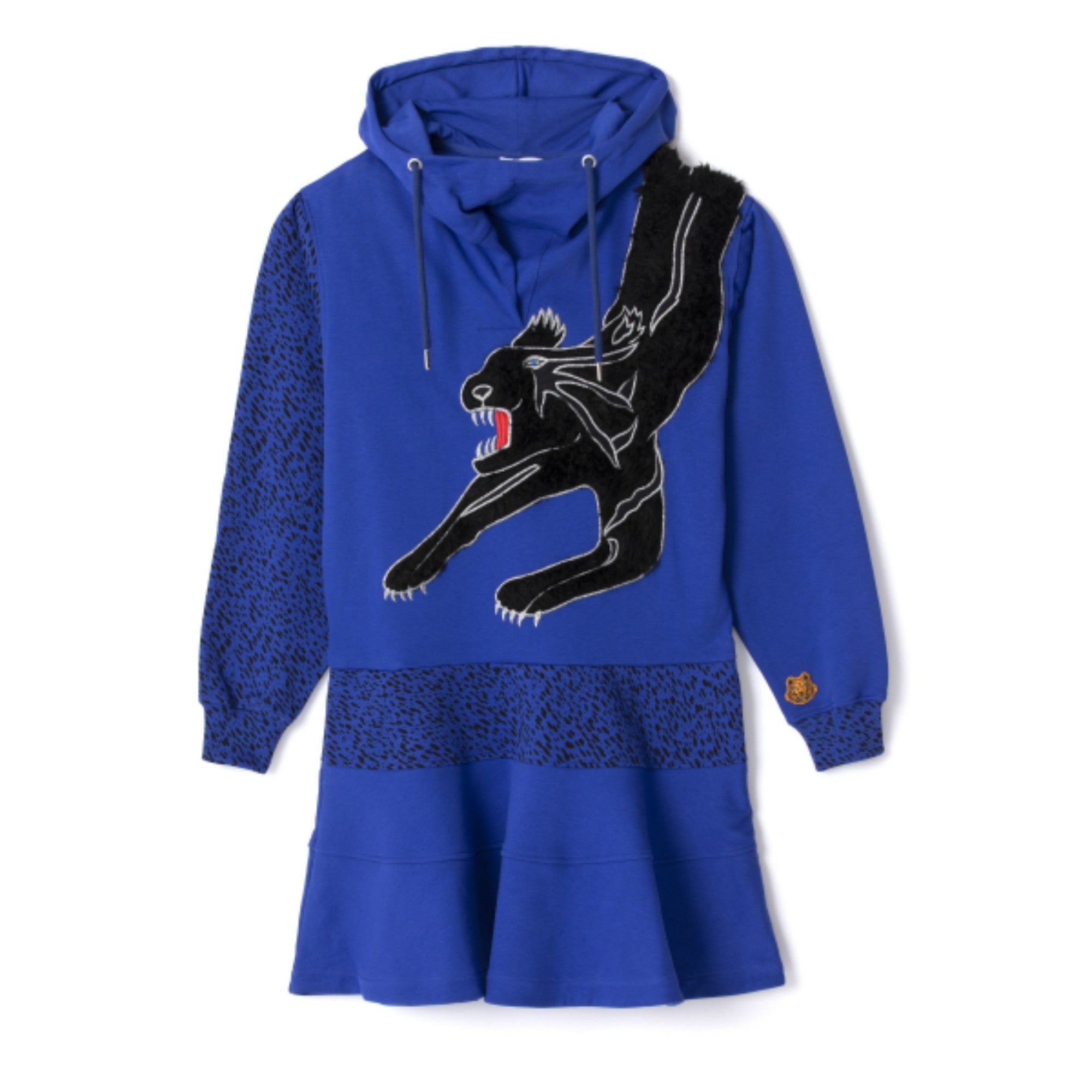 Women Hoodie Dress - Royal Blue