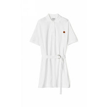 Women Tiger Crest Polo Dress - White