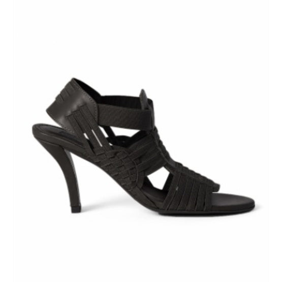 Women Greek Heeled Sandals - Black