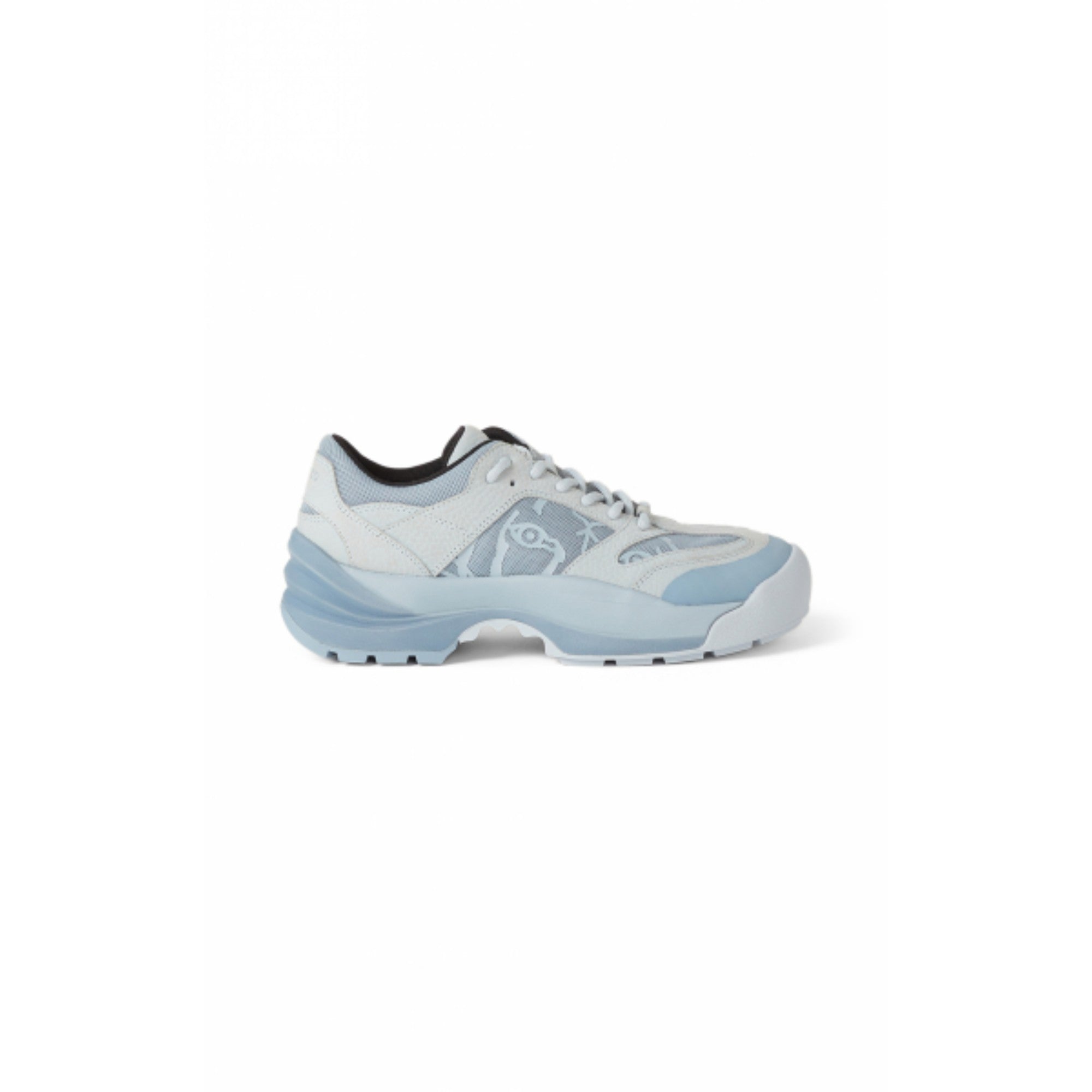 Women Kenzo Work Lace-Up Sneakers - Pale Grey