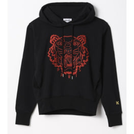 Women CNY Actua Embroidered Hoodie - Black
