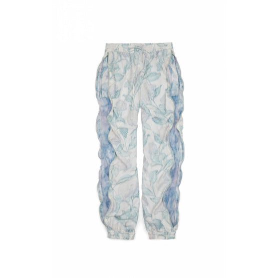 Women Stretch Lace Pants - Off White