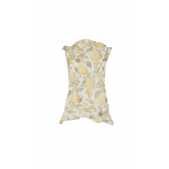 Women Printed Zipped Dress - Vanilla