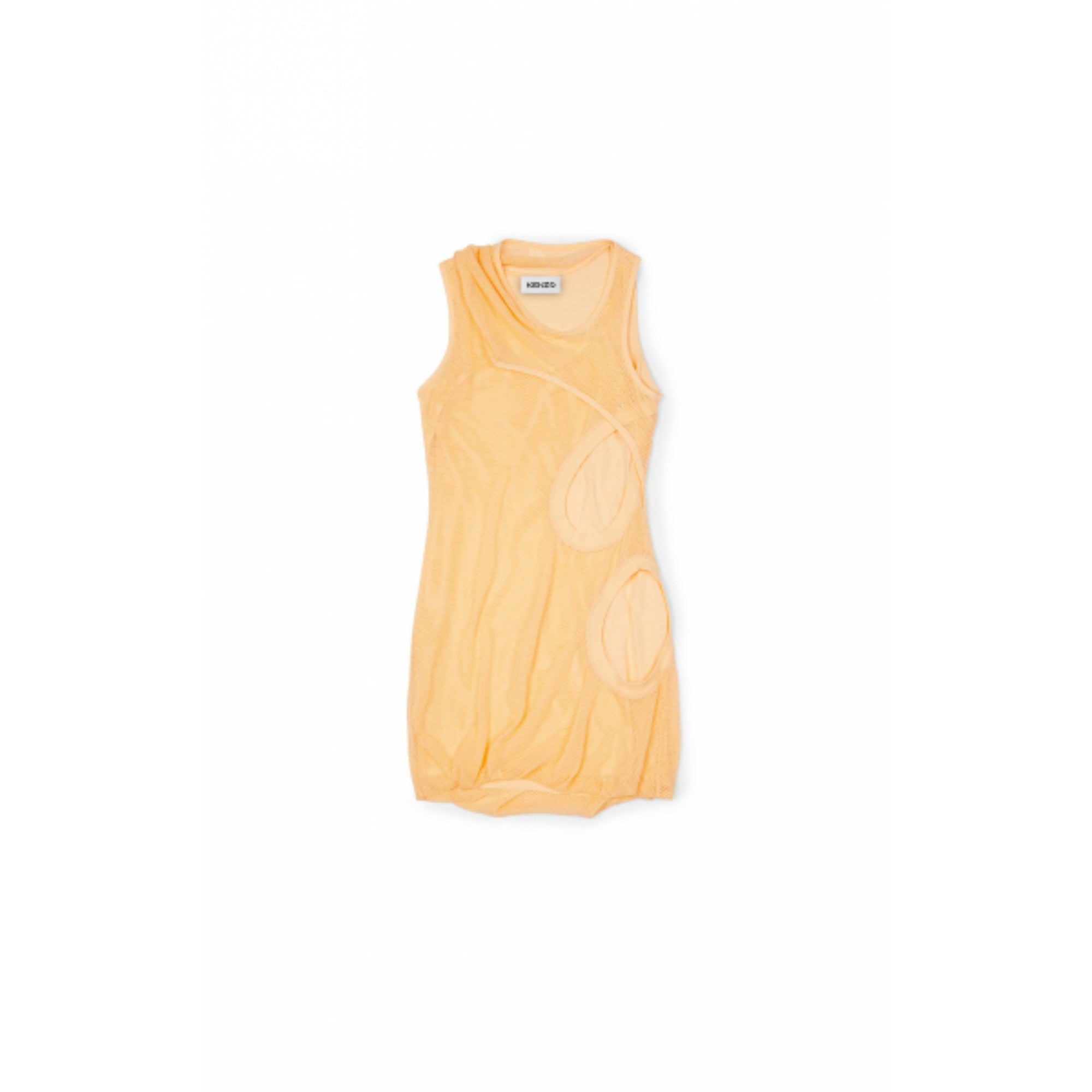 Women Asymetrical Tank Dress - Peach