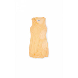 Women Asymetrical Tank Dress - Peach