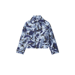 Men Printed Blouson - Blue