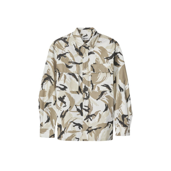 Men Printed Overshirt - Off White