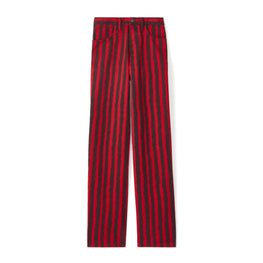 Men Printed Jean - Medium Red