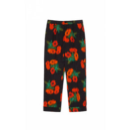 Men Pleated Pant - Cherry