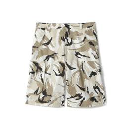 Men Printed Cargo Short - Off White