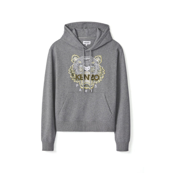 Men Tiger Classic Hoodie - Dove Grey