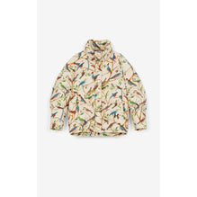 Women Printed Cocoon Puffer Jacket - Ecru