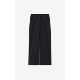 Women Cropped Pants - Blue Black