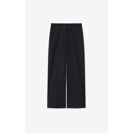 Women Cropped Pants - Blue Black