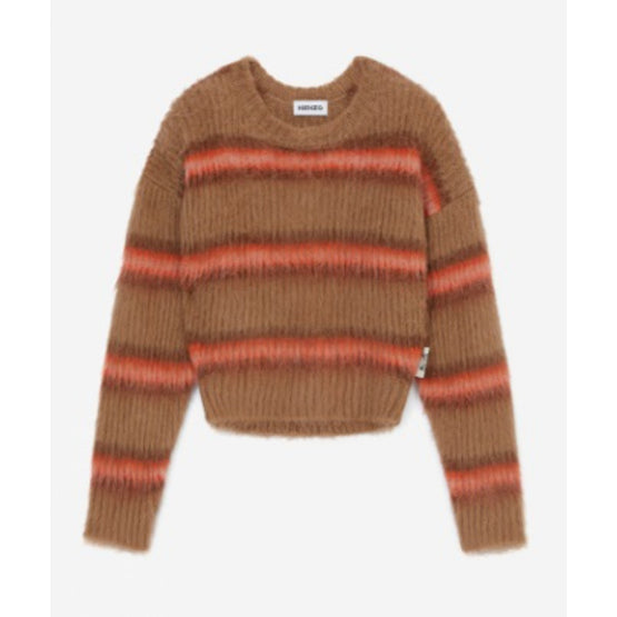 Women Striped Jumper - Dark Beige