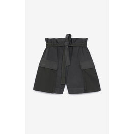 Women Belted Short - Stone Grey