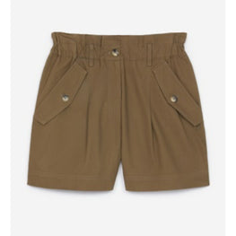 Women Elasticated Short - Taupe