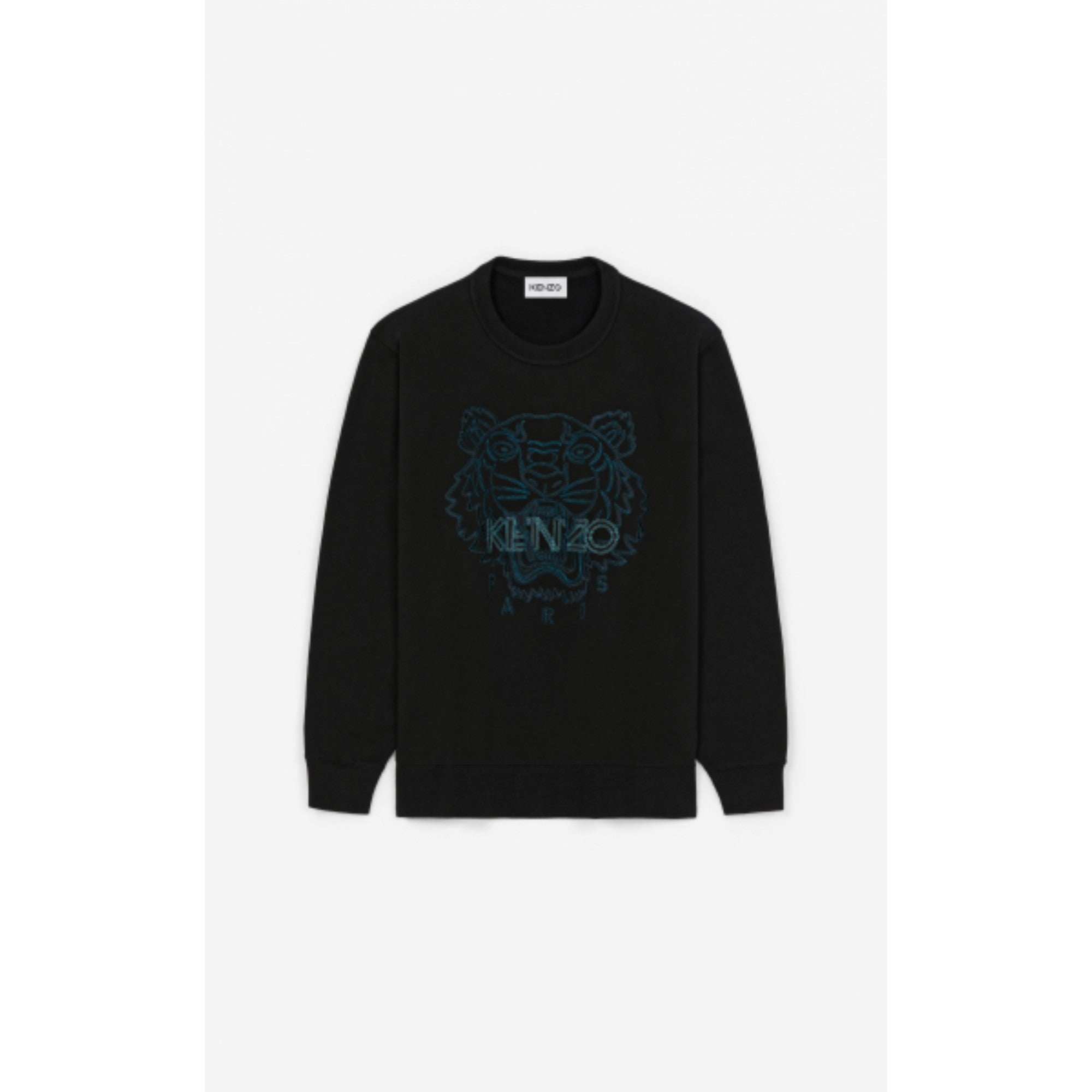 Women Classic Sweatshirt Embrd Tiger - Black