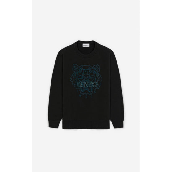 Women Classic Sweatshirt Embrd Tiger - Black