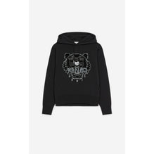 Women Festive Tiger Classic Hoodie - Black