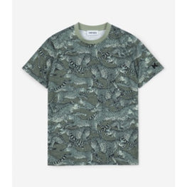 Women Printed Loose T-Shirt - Lime Tea