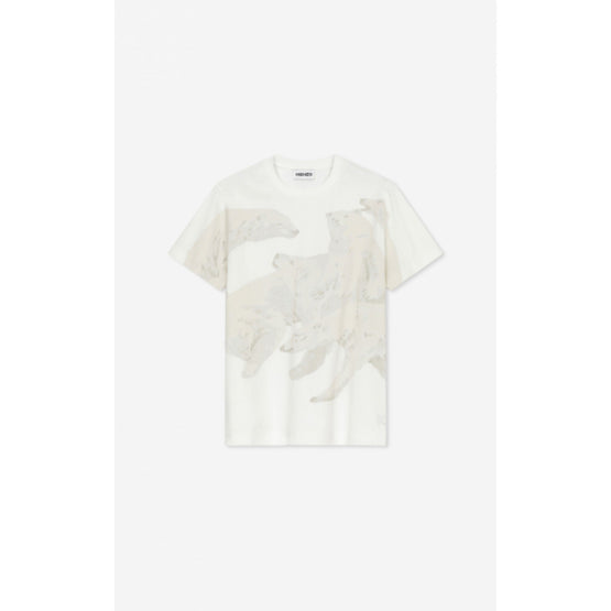 Women Printed Loose T-Shirt - Off White