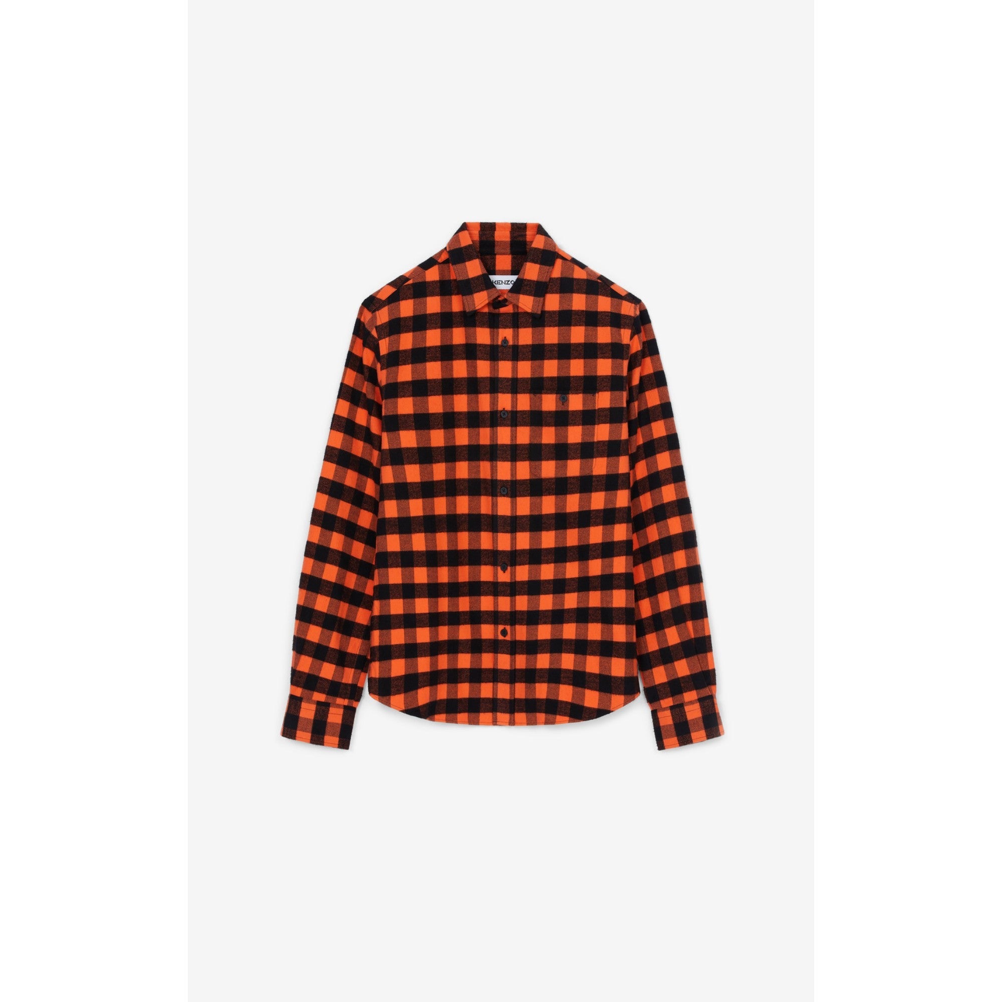 Men Check Casual Shirt - Medium Orange