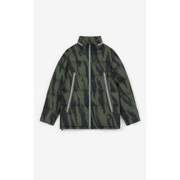 Men Printed Puffer Jacket - Bronze