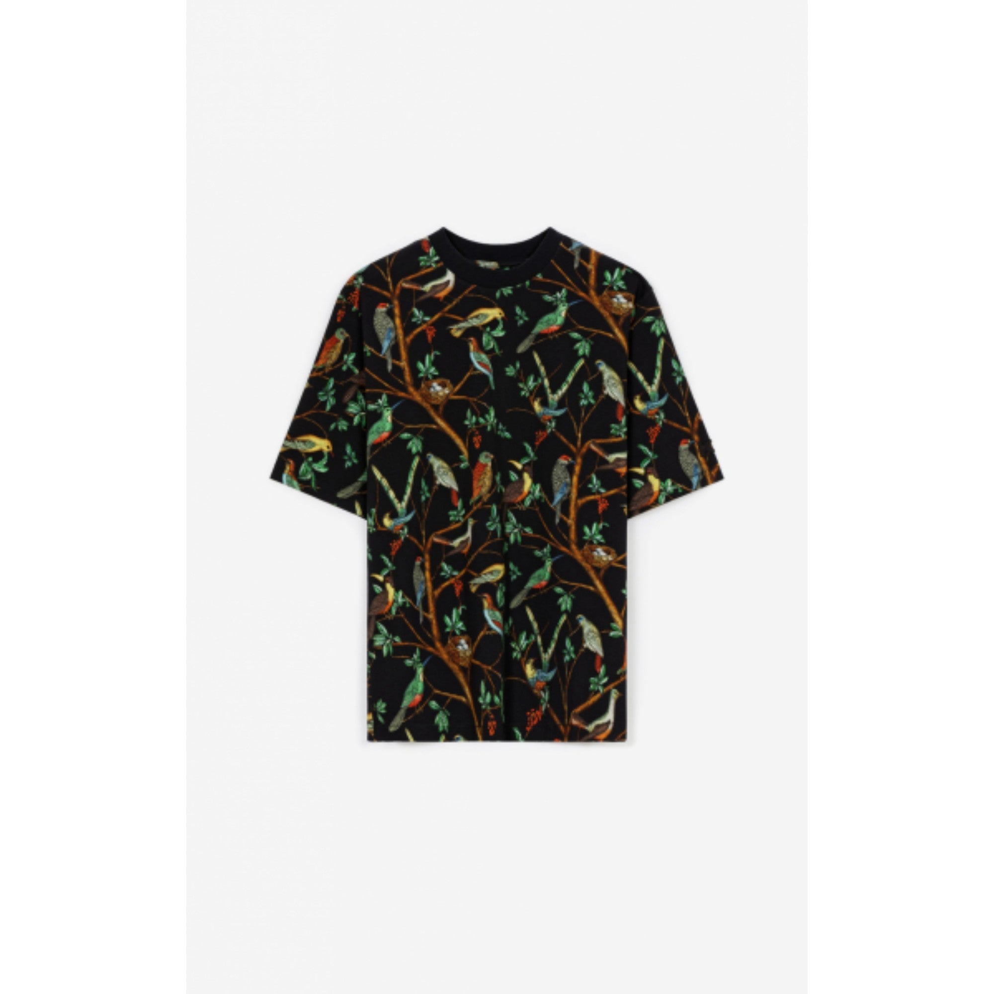 Men Print Relaxed T-Shirt - Black