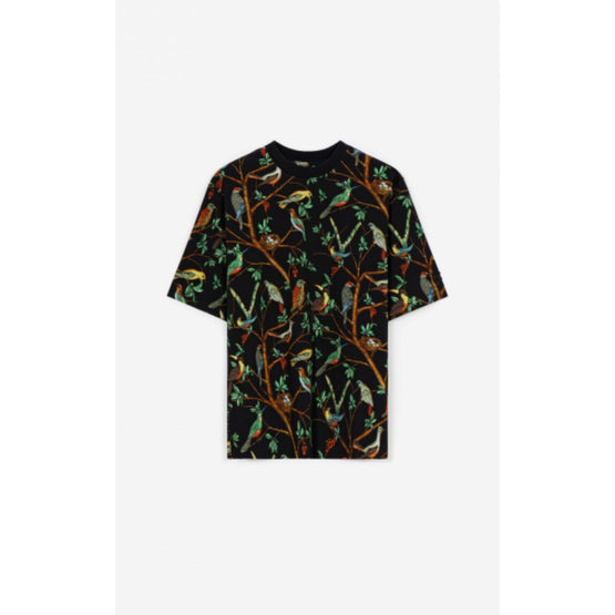 Men Print Relaxed T-Shirt - Black