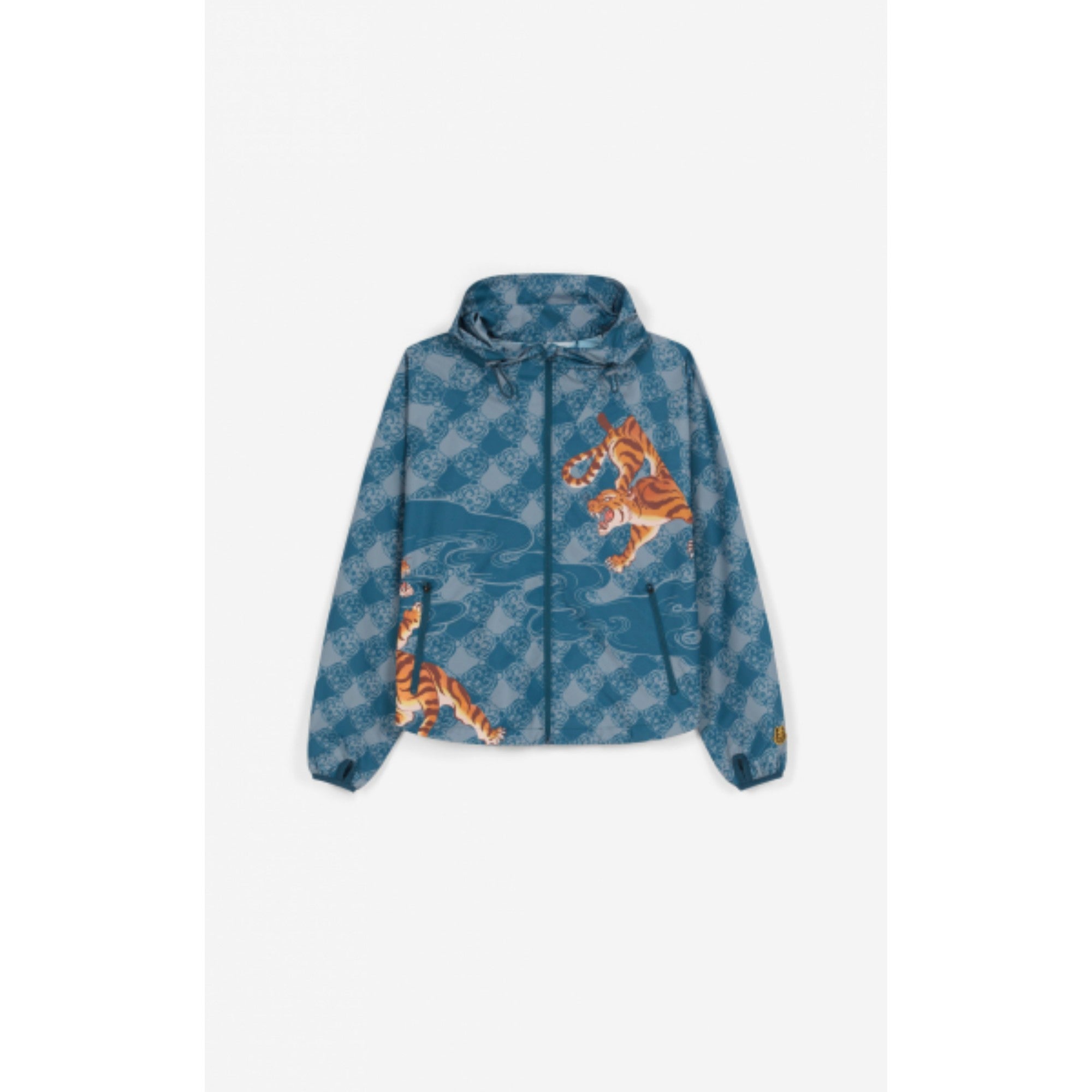 Women Zodiac Tiger Windbreaker - Duck Blue