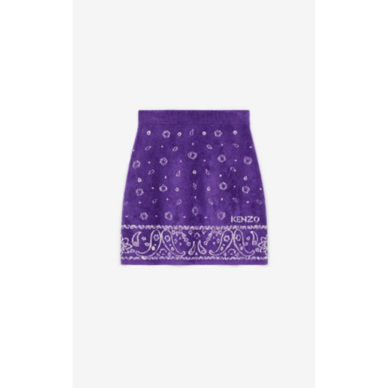 Women Mini Skirt - Deep Violet