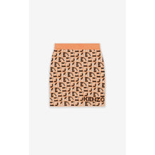Women Monogram Mini Skirt - Apricot