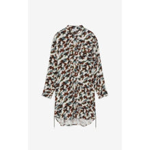 Women Printed Tunic Shirting Dress - Bordeaux