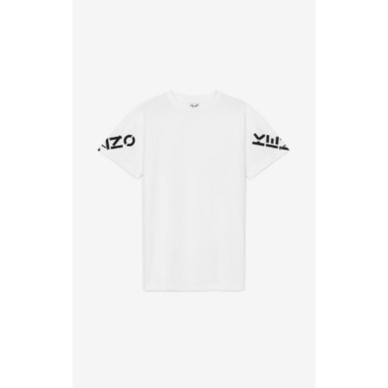Women Kenzo Cross T-Shirt Dress - White