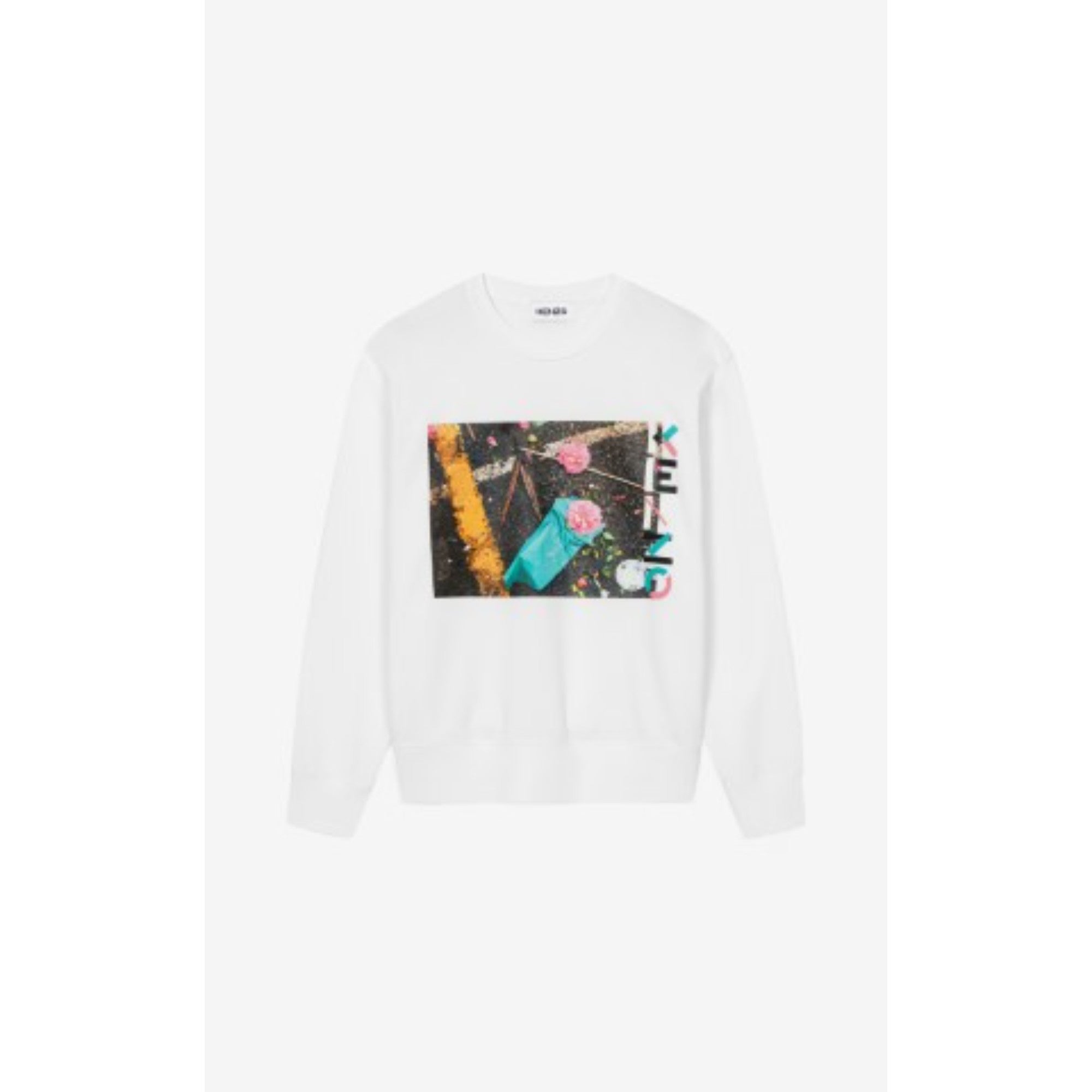 Women Placed J.N Classic Sweatshirt - White