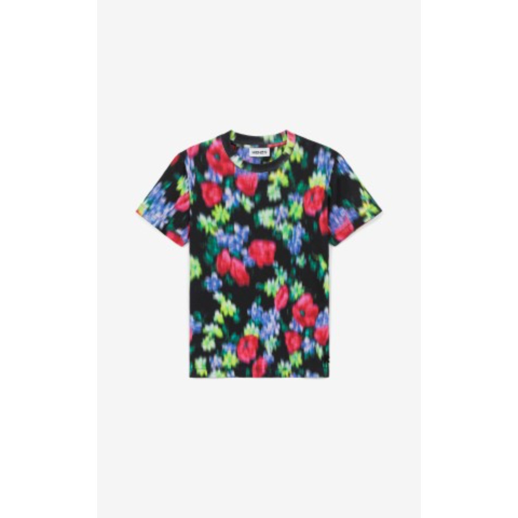 Women Print Loose T-Shirt - Black