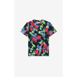 Women Print Loose T-Shirt - Black